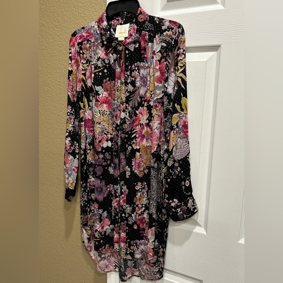 Anthropologie Maeve Floral
Button Front High Low tunic dress size M - Picture 4 of 8